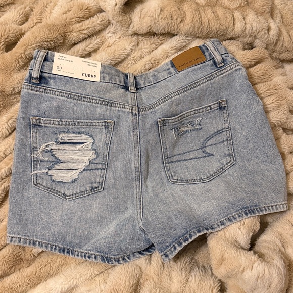 Trendy Ripped Denim Jean Shorts - Picture 2 of 3